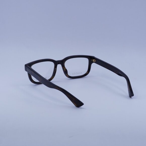 Gucci GG1584O 002 Eyeglasses Dark Havana 53mm Square Frame - Picture 9 of 10